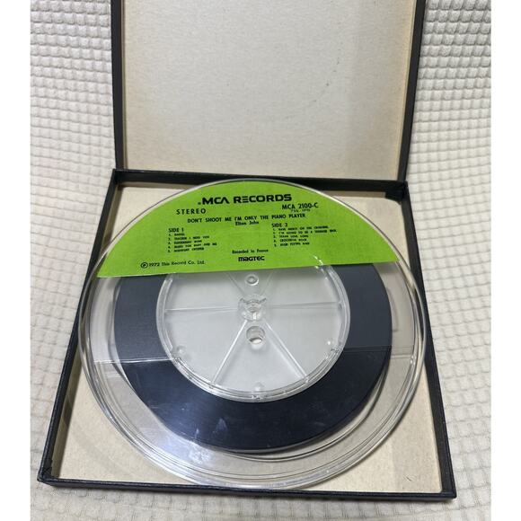 Don’t Shoot Me,I'm Only The Piano Player,Elton John Reel To Reel Tape 7 1/2 IPS - Picture 2 of 3